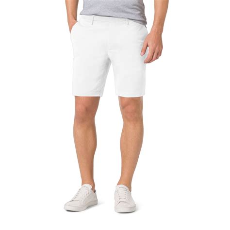 michael kors men's slim-fit cotton-twill shorts|michael kors swim shorts men.